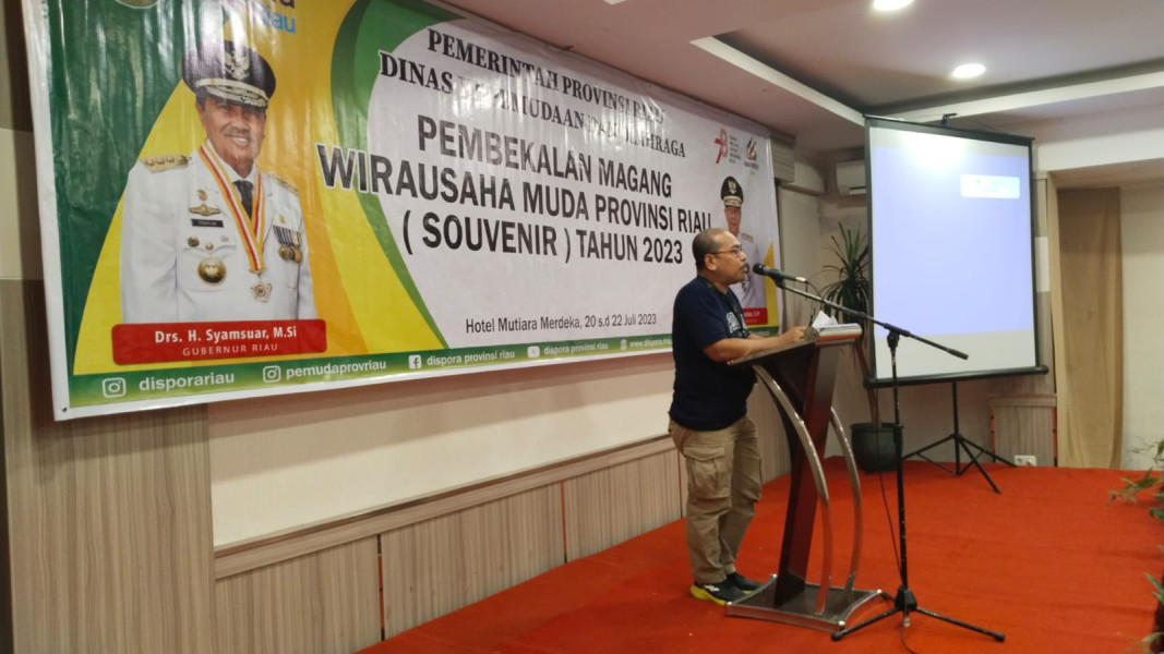 Gesa Peningkatan Kapasitas Wirausaha Muda, Ini yang Dilakukan Dispora Riau