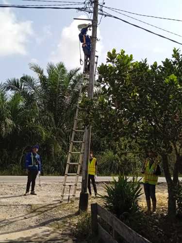 Horee...Pembangunan Infrastruktur Program Internet Murah Bupati Rohil Untuk Masyarakat Dimulai