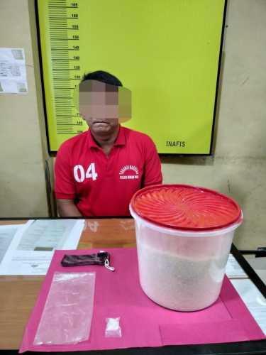 6,18 Gram Sabu Ditemukan, Polres Rohul Ringkus Seorang Pria Di Kecamatan Rambah