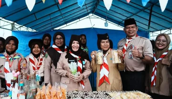 Wakili Bupati Suhardiman, Asisten III Buka Secara Resmi Jambore Raimuna Kwartir Ranting Singingi Hilir