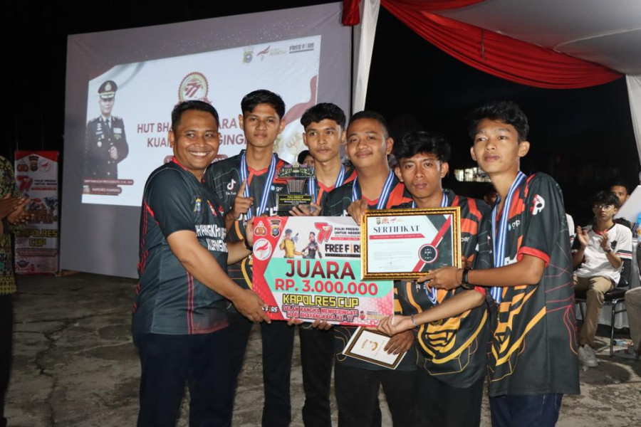 500 Peserta Ikuti Bhayangkara Cup Esport Kuansing 2023, Berikut Pemenangnya