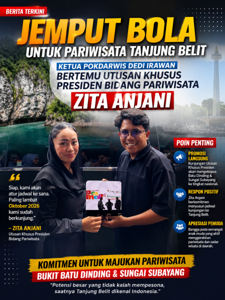 Dedi Irawan Jemput Bola ke Jakarta, Utusan Khusus Presiden Targetkan Kunjungi Bukit Batu Dinding Oktober 2026