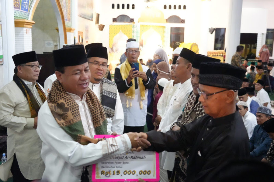 Safari Ramadhan di Benai, Plt Bupati Kuansing Sebut Benai Segera Miliki Taman Kota