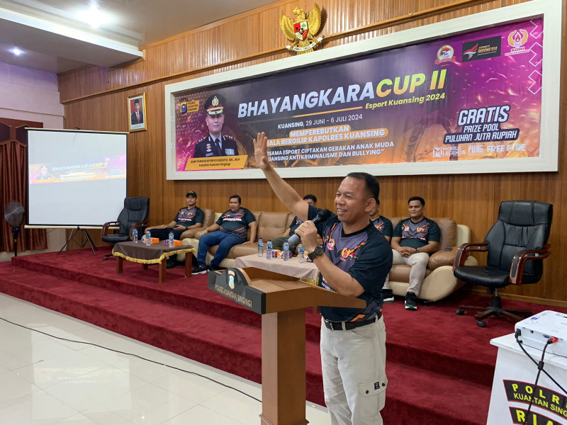 Peringati Hari Bhayangkara ke-78,  Polres Kuansing Gelar Turnamen  Bhayangkara Cup II E-Sport Kuansing 2024