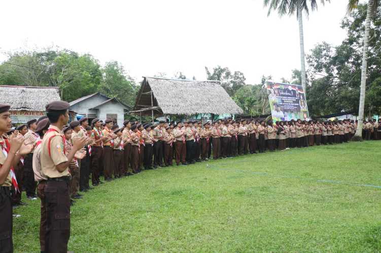 PLT Bupati Suhardiman Amby Sebut Akan Bangun Gedung Pramuka Representatif di Kuansing Saat Buka Perkemahan di Jai Jai Raok