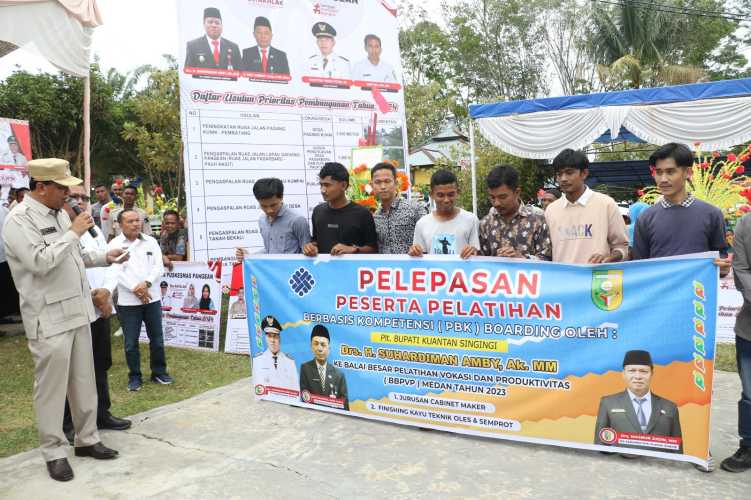 Agar Punya Skill, PLT Bupati Kuansing Kirimkan 16 Pemuda ke Medan